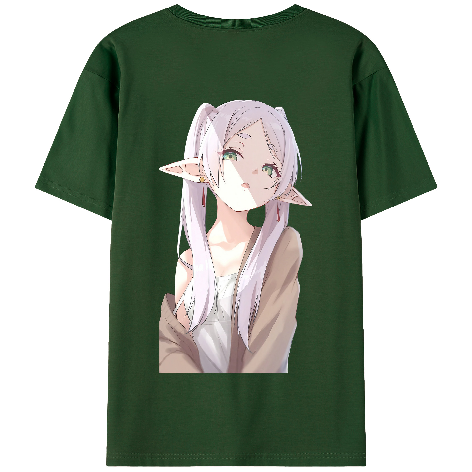（画像用） 葬送のフリーレン Frieren 綿100％半袖Tシャツ（背面プリント）